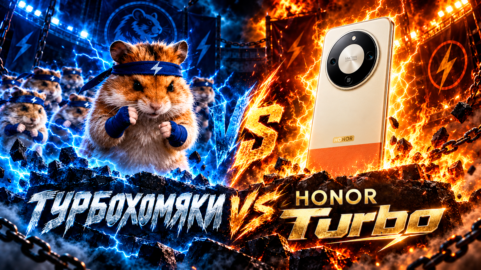 Турбохомяки против HONOR Turbo: инженеры проверили, можно ли зарядить смарт-часы от колеса с хомяками