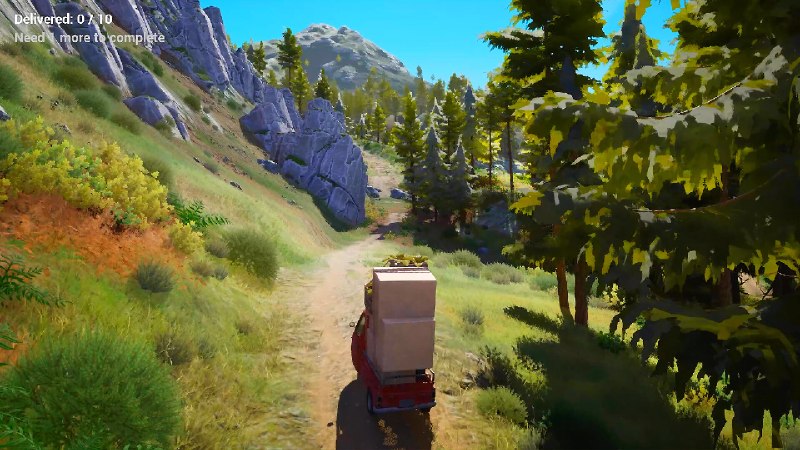 В Steam выйдет Pinetrail — уютный симулятор доставки посылок на пикапе по сонному городку