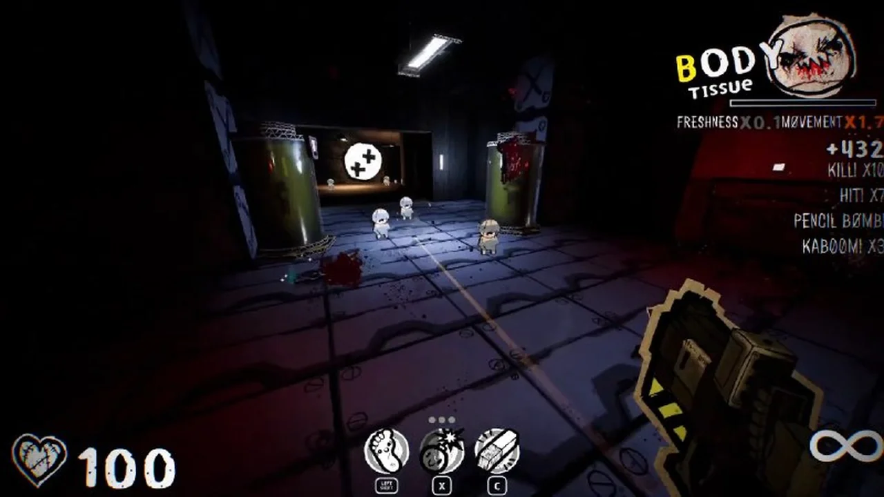 В Steam состоялся релиз картонного хоррор-бумер-шутера PAPERHEAD