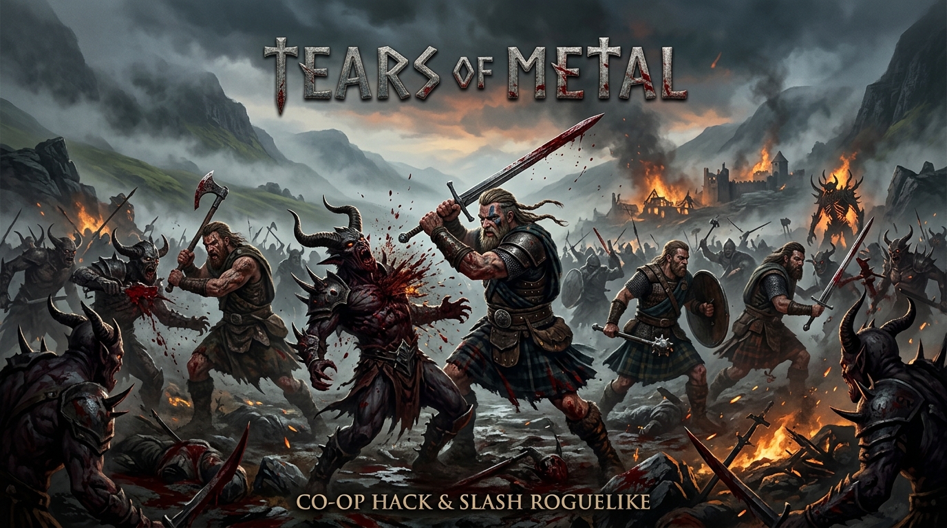 Кооперативный средневековый рогалик Tears of Metal выйдет 22 июля в Steam с русской локализацией