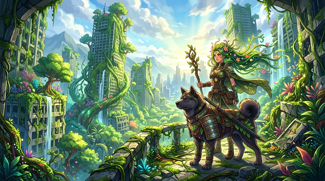 Game Freak показала геймплей постапокалиптической экшен-RPG Beast of Reincarnation в формате «человек и пёс»