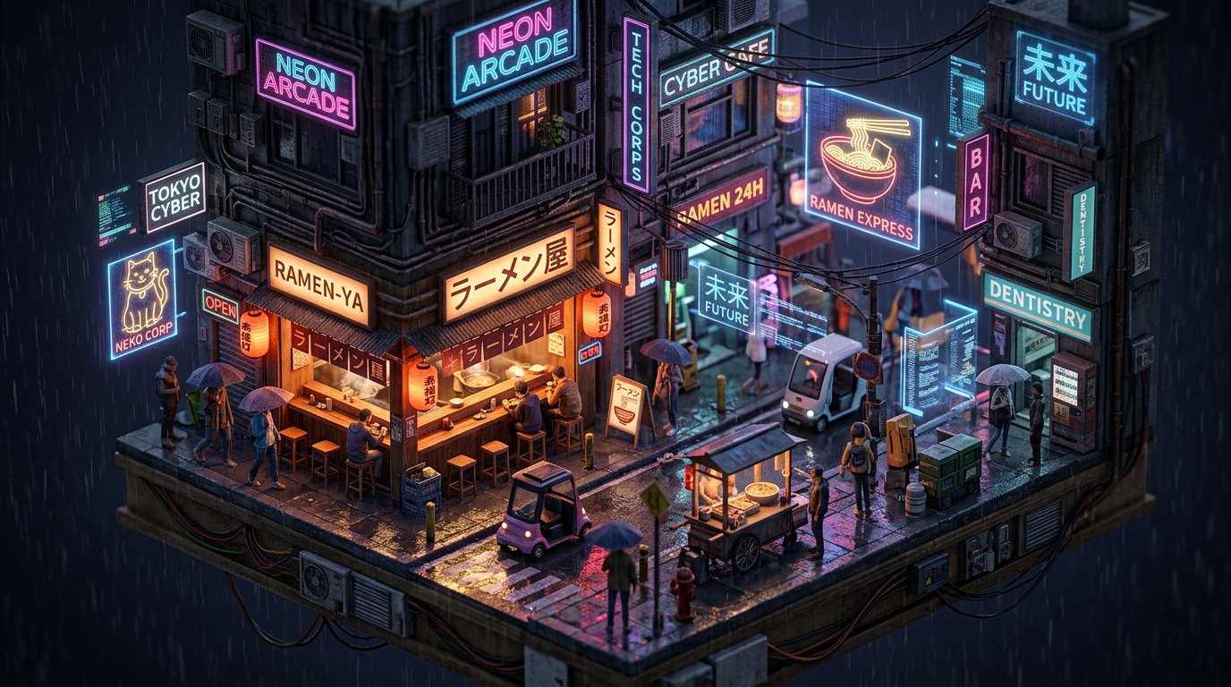 В Steam анонсирован уютный симулятор создания киберпанк-диорам Midnight Moments с релизом 30 июля