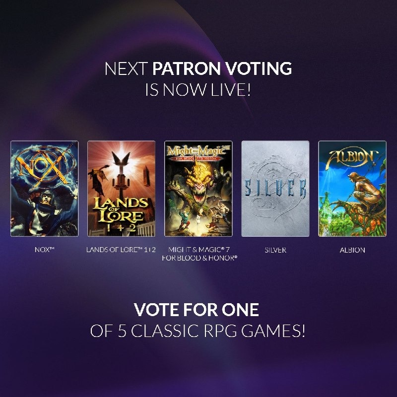 GOG открыл голосование за новую классическую RPG для программы сохранения: среди претендентов Nox и Might & Magic 7