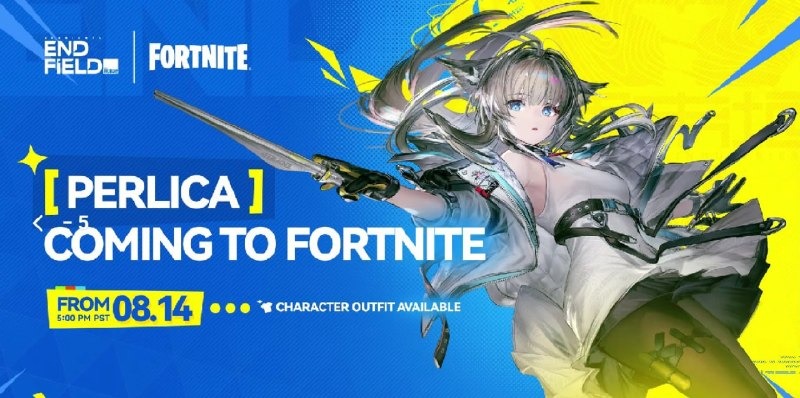 Утечка: персонаж Перлика из Arknights: Endfield появится в Fortnite уже 14 августа