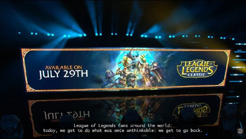 Riot Games анонсировала League of Legends Classic — ностальгический режим эпохи Season 3 выйдет 29 июля