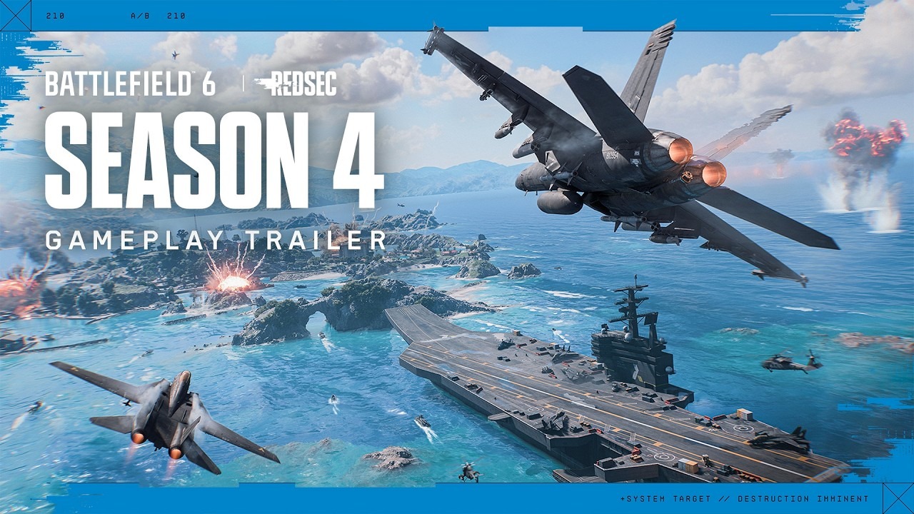 Battlefield 6 получила трейлер 4-го сезона Naval Warfare с водной картой «Риф Тцуру» и возвращением Wake Island