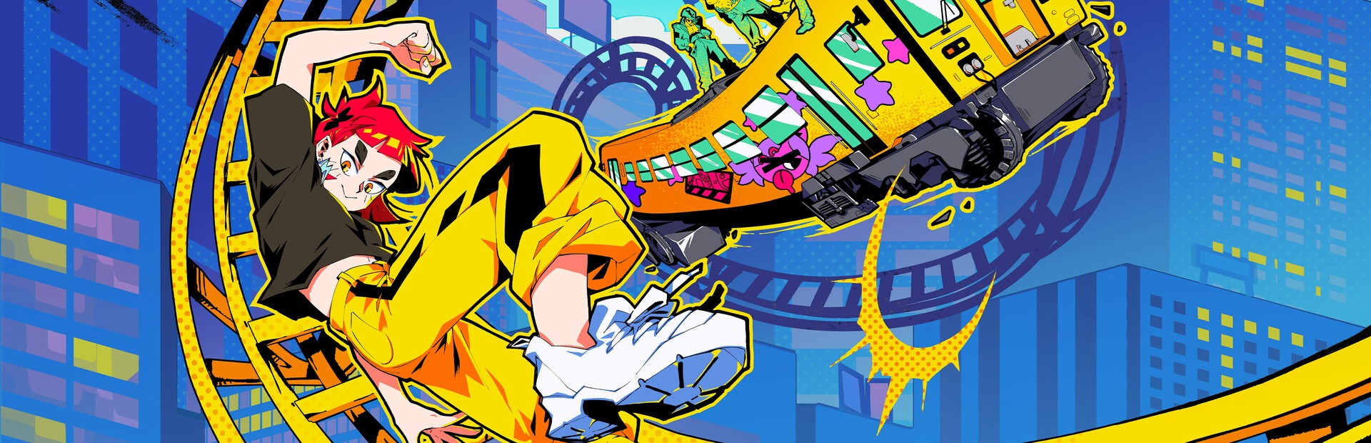 Состоялся релиз безумного аркадного экшена Denshattack! на стыке Jet Set Radio, Sonic и Tony Hawk